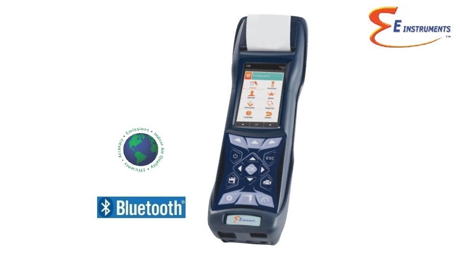 Máy đo khí thải, khí đốt cháy E Instruments BTU4500 (O2, CO, CO2, NO, NOx, NO2, SO2, CxHy)